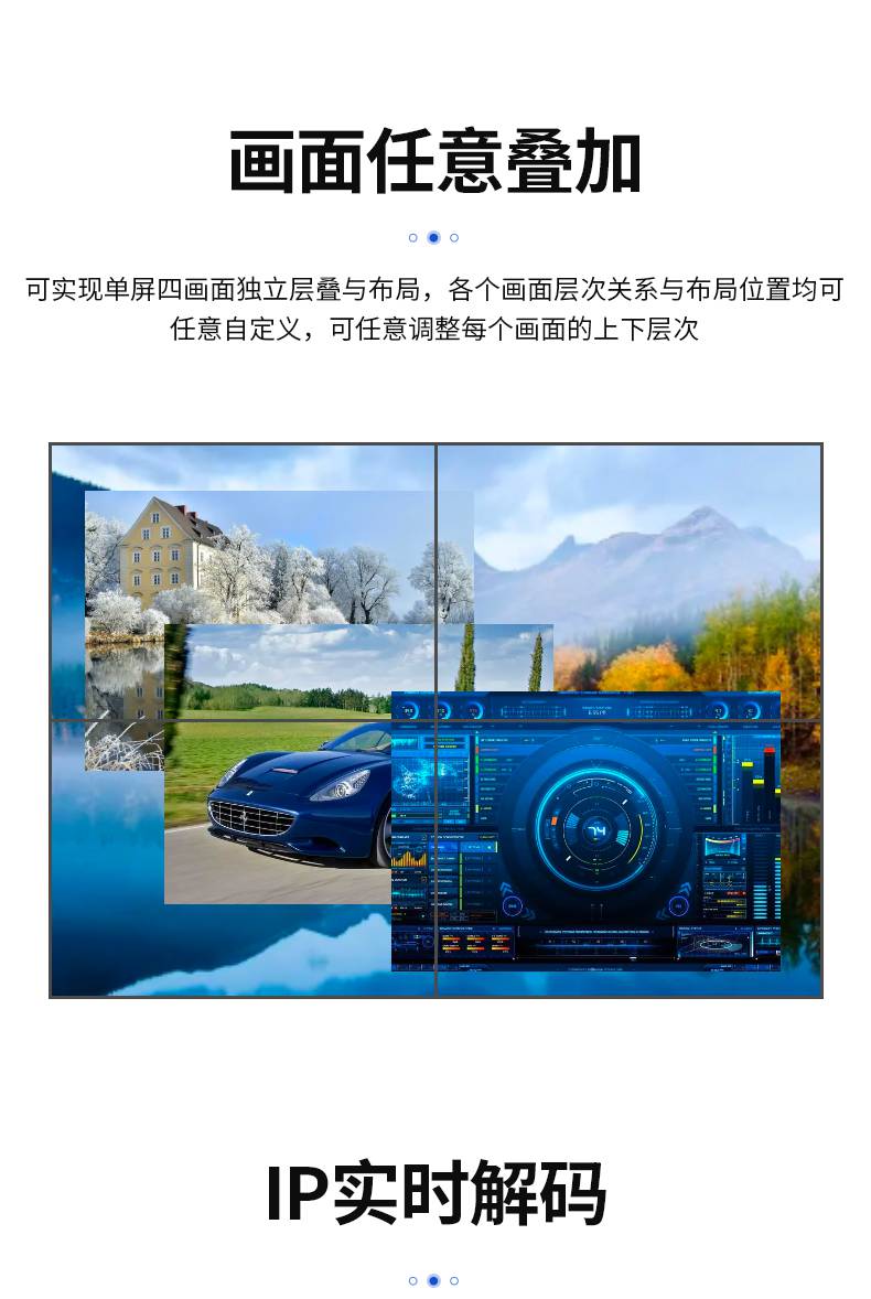 天知显控 4K分布式编码器 1进9出编解码矩阵 H.265/H.264