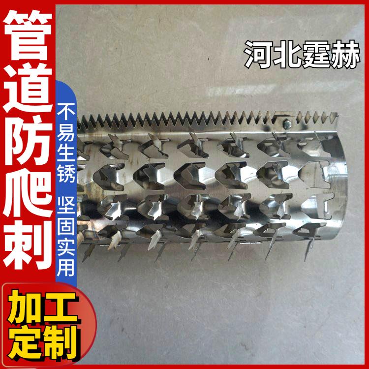 霆赫 围墙阳台防攀爬平刺 燃气雨水排水管镀锌不锈钢防爬刺 坚固实用