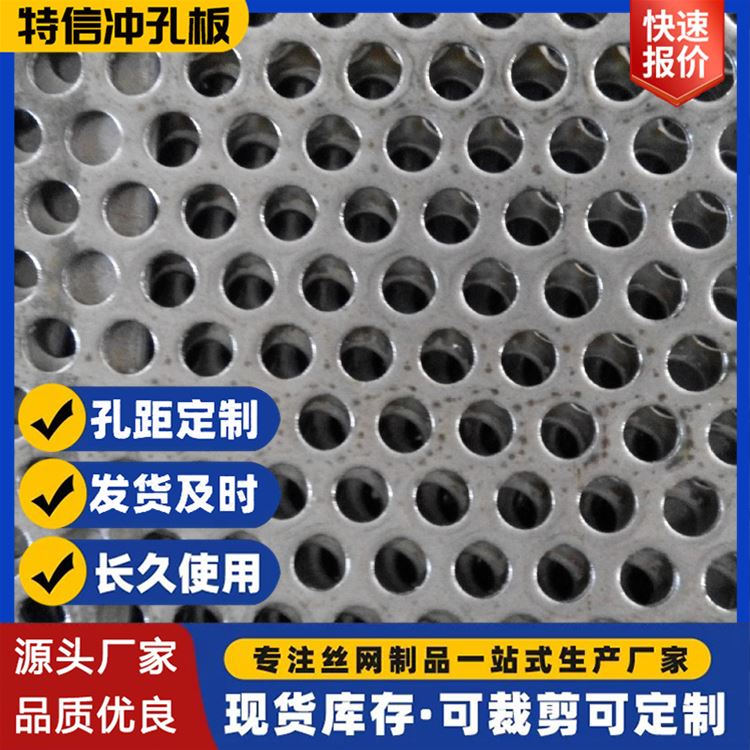 特信 水槽水池过滤网片 不锈钢网 圆孔通风散热筛网板 金属过滤网