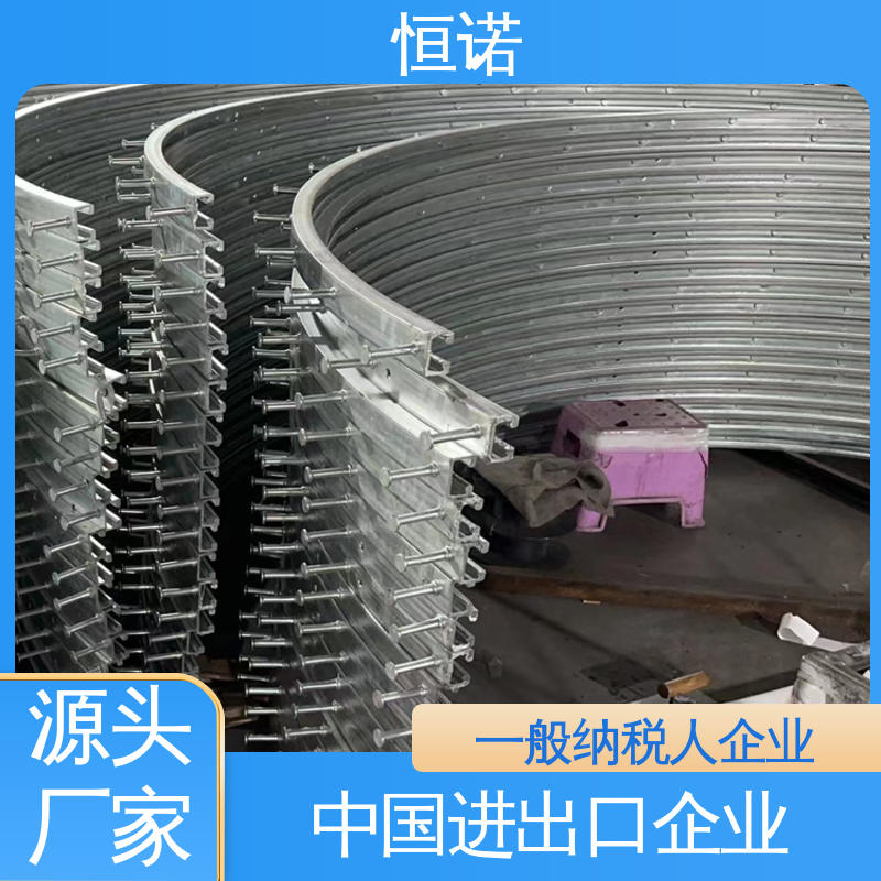恒诺 厂家供应 弧形哈芬槽预埋槽道 焊接工字钢 订做异型件