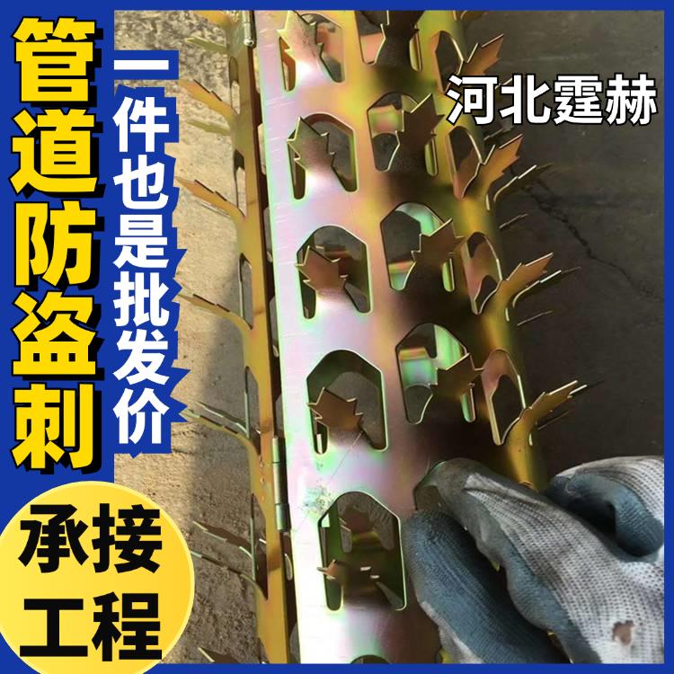 霆赫 管道防爬刺 小区燃气管排水管刺 镀锌防攀爬倒刺平板刺 种类多样