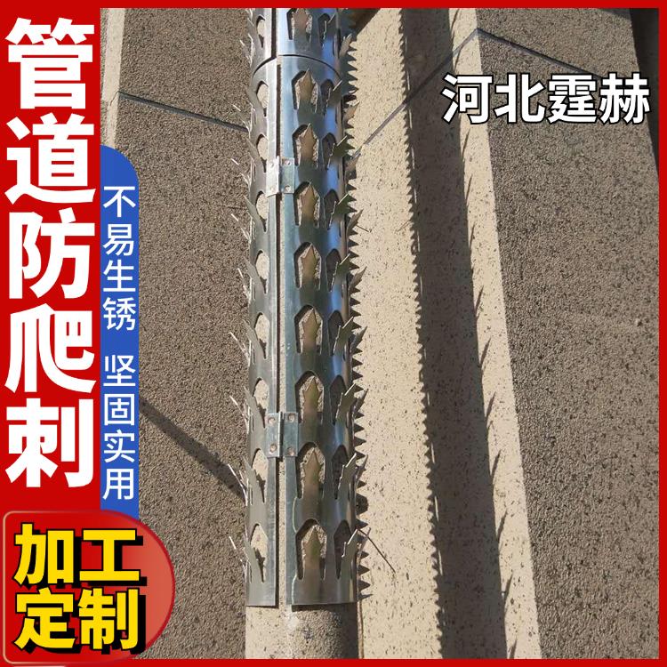 霆赫 煤气管道防爬刺 防止入室盗窃倒刺 小区别墅保护刺钉 尖端锋利