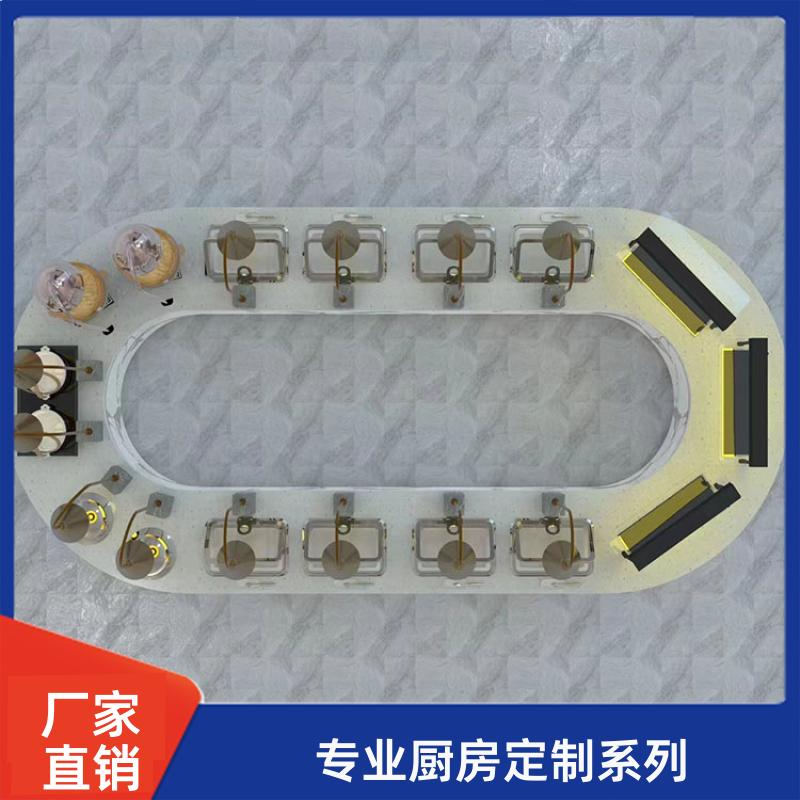 全成豪特 工厂食堂 商用厨房定制安装 大功率炒锅