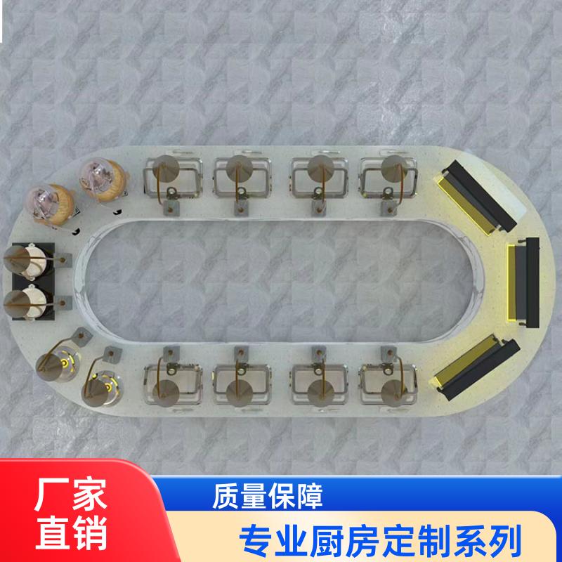 幼儿园食堂 商用厨房设备灶具设备 大锅灶层架 全成豪特