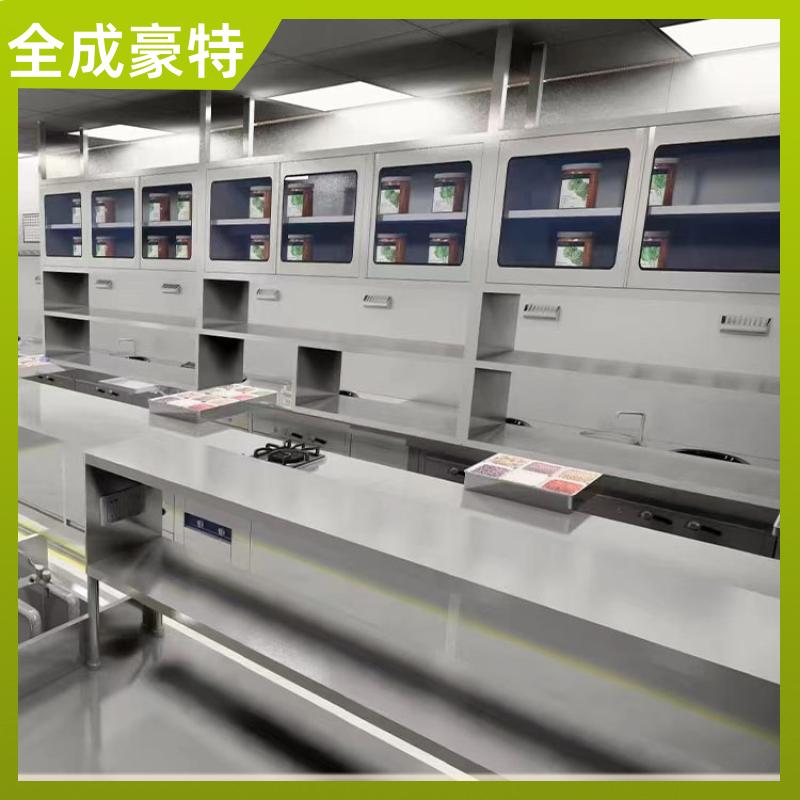 工厂食堂用不锈钢四门碗柜 厚度可定 厨具收纳柜设计 一站式安装