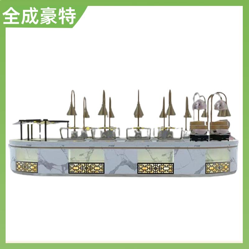 全成豪特 工厂食堂 商用厨房明档定制 自助打餐台定制