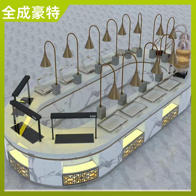 院校食堂 商用厨房设施定制 自助餐台设计定制 全成豪特
