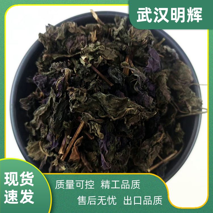 紫苏叶500g原料直供不熏染泡水喝泡澡泡脚包邮定制加工紫苏叶香苏