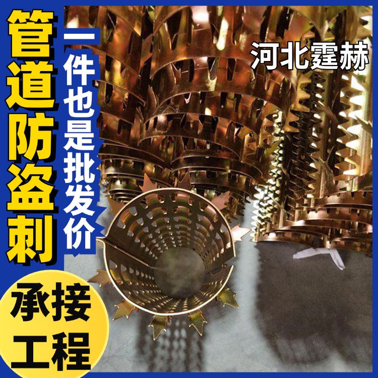 霆赫 围墙阳台防攀爬平刺 燃气雨水排水管镀锌不锈钢防爬刺 结实稳固