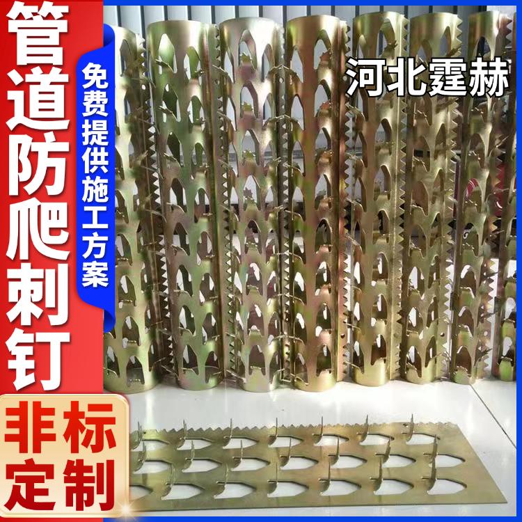 霆赫 不锈钢阳台平板防盗刺 镀锌排水燃气管道防爬刺 防鼠刺 种类多样