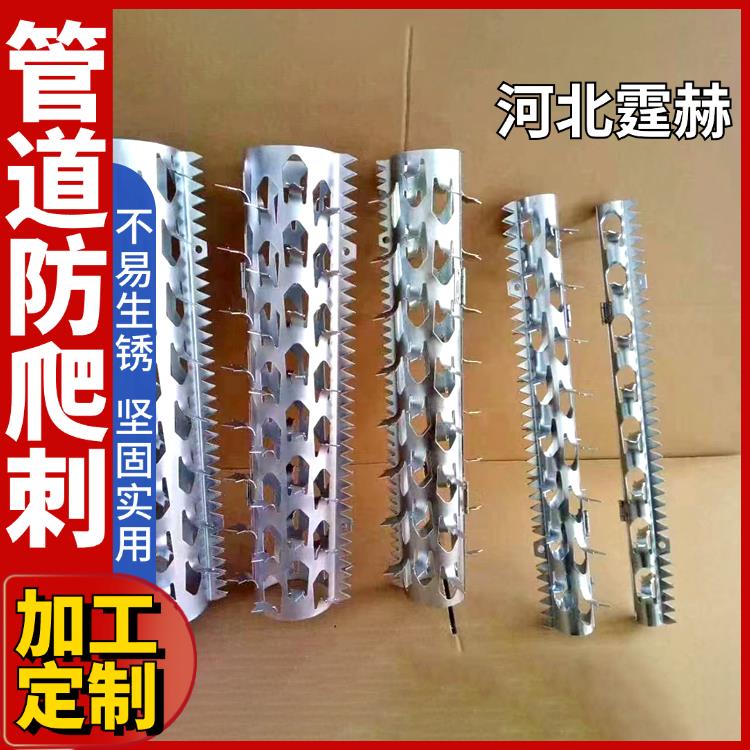 霆赫 管道带刺防爬刺 围墙镀锌滚笼 小区阻爬阳台防护刺钉 不易生锈