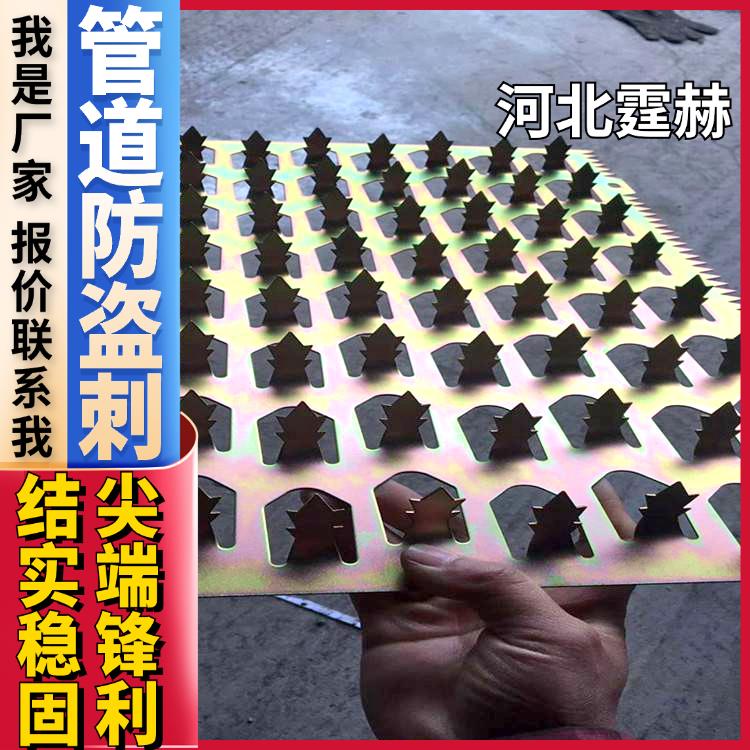 霆赫 管道防攀爬倒刺 圆筒刺钉 小区围墙防盗刺 防鼠刺 生产厂家