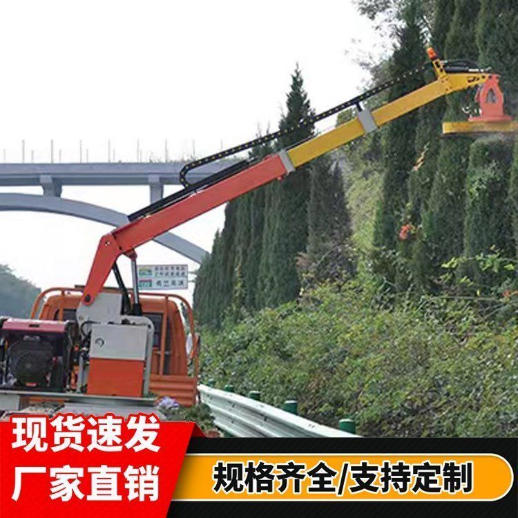 路达伸缩臂绿篱修剪机 高速路中分绿化带园林高空树枝车载式剪枝机