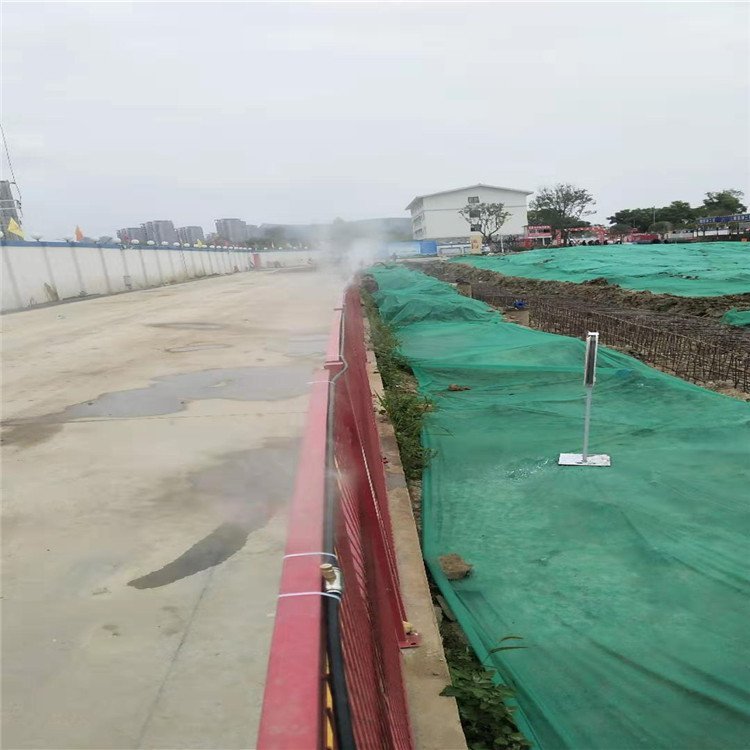 双信品牌吊塔机喷淋 工地围挡喷雾加湿设备 净化90％