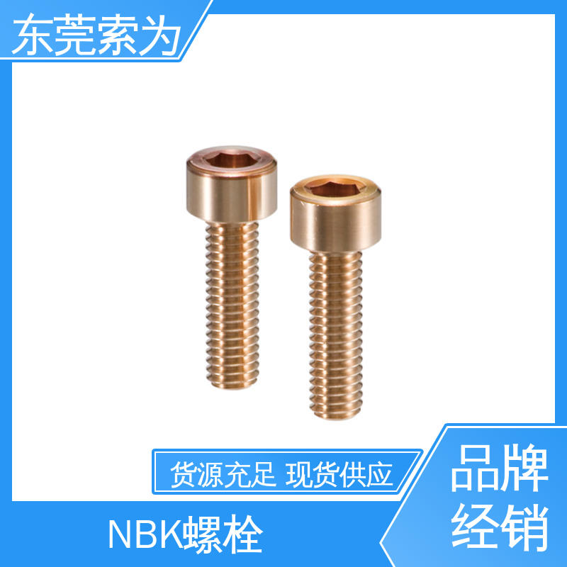供应 NBK磷青铜内六角圆柱头螺栓 无磁螺丝钉 半导体电子设备用