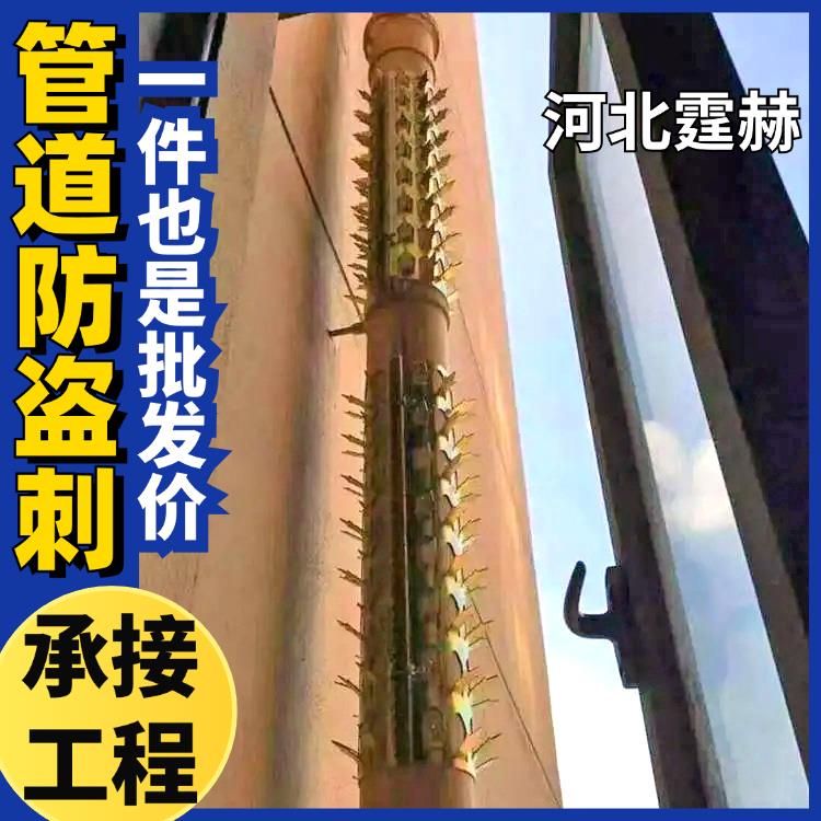 霆赫 围墙阳台防攀爬平刺 燃气雨水排水管镀锌不锈钢防爬刺 不易生锈