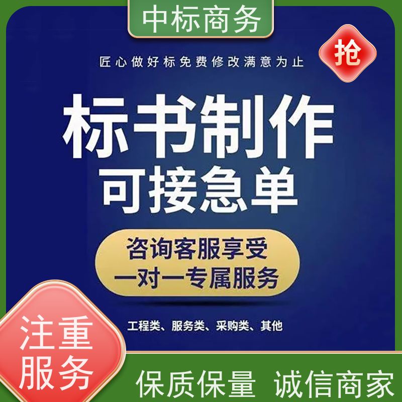 中标商务 成 都 招投标书代做制作公司 优秀的排版设计 为客户量身定制