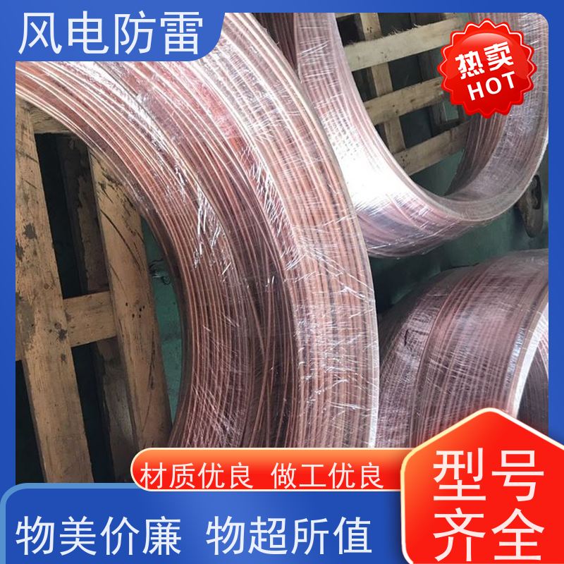 风电防雷 规格齐全 可定制 安装简便 节省人工成本 铜包钢扁钢50*5mm