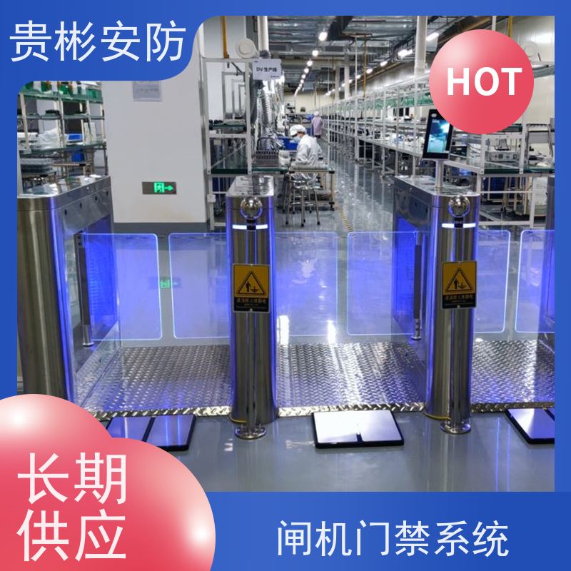 贵彬安防 门禁考勤通道闸 静电闸机 开闸时间0.2s 支持加工定制