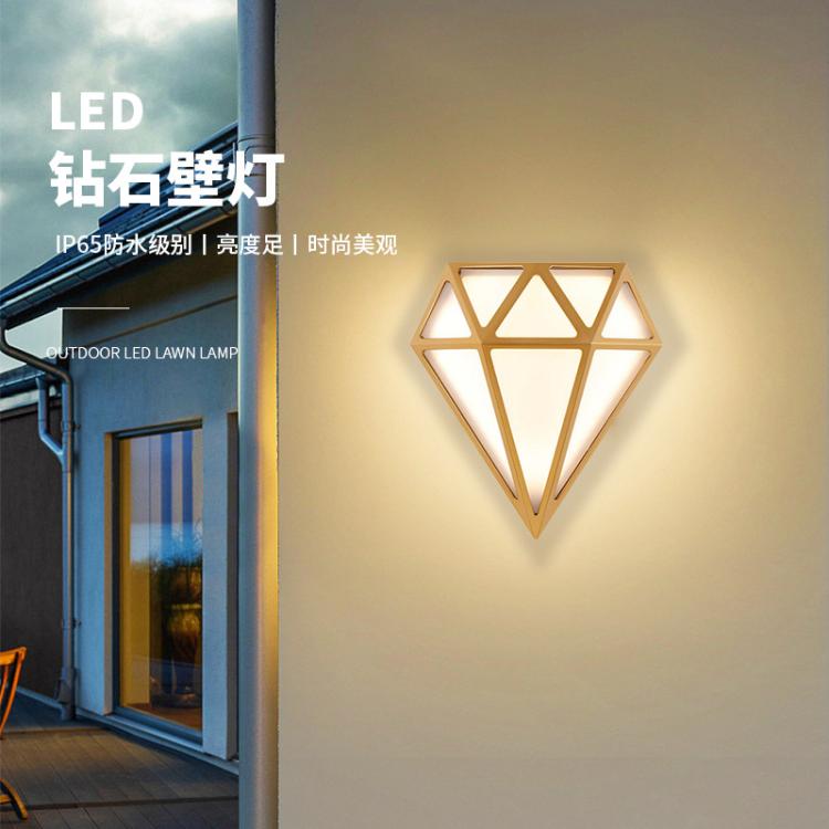 现代简约户外防水led壁灯砖石款 别墅酒店创意过道楼梯走廊灯