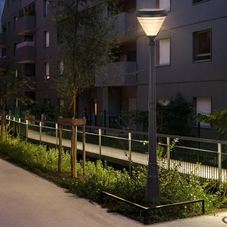 欧式复古双头三头太阳能庭院灯 户外led花园灯公园别墅道路照明灯