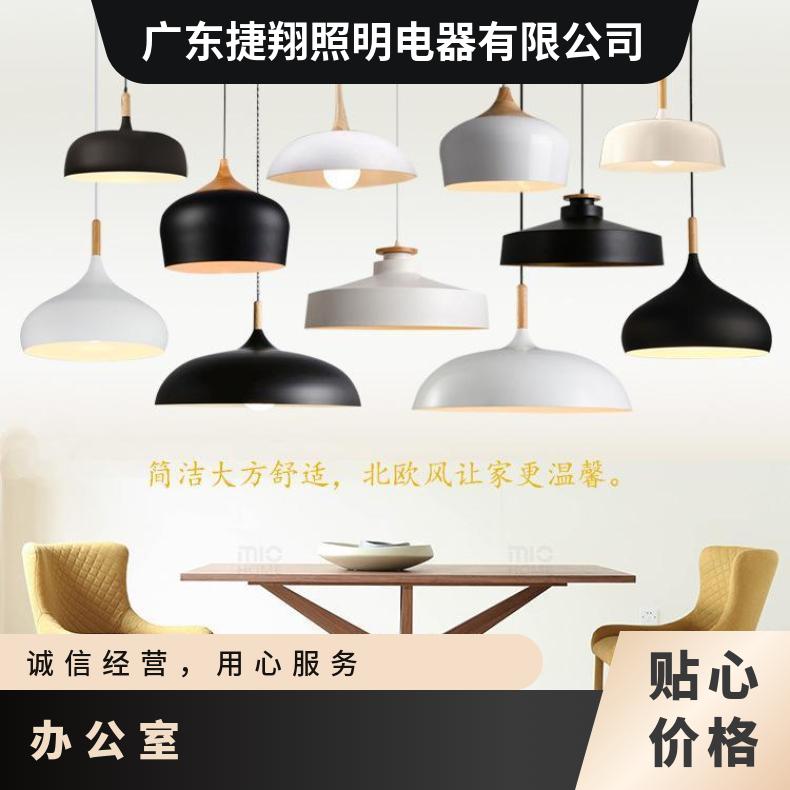 现代简约时尚日式灯具北欧复古工业风餐厅卧室办公室展厅单个吊灯