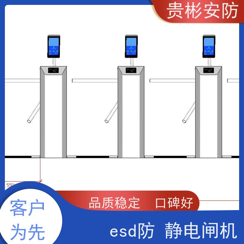 贵彬安防 门禁考勤通道闸 esd静电测试摆闸 品质稳定 口碑好 库存充足
