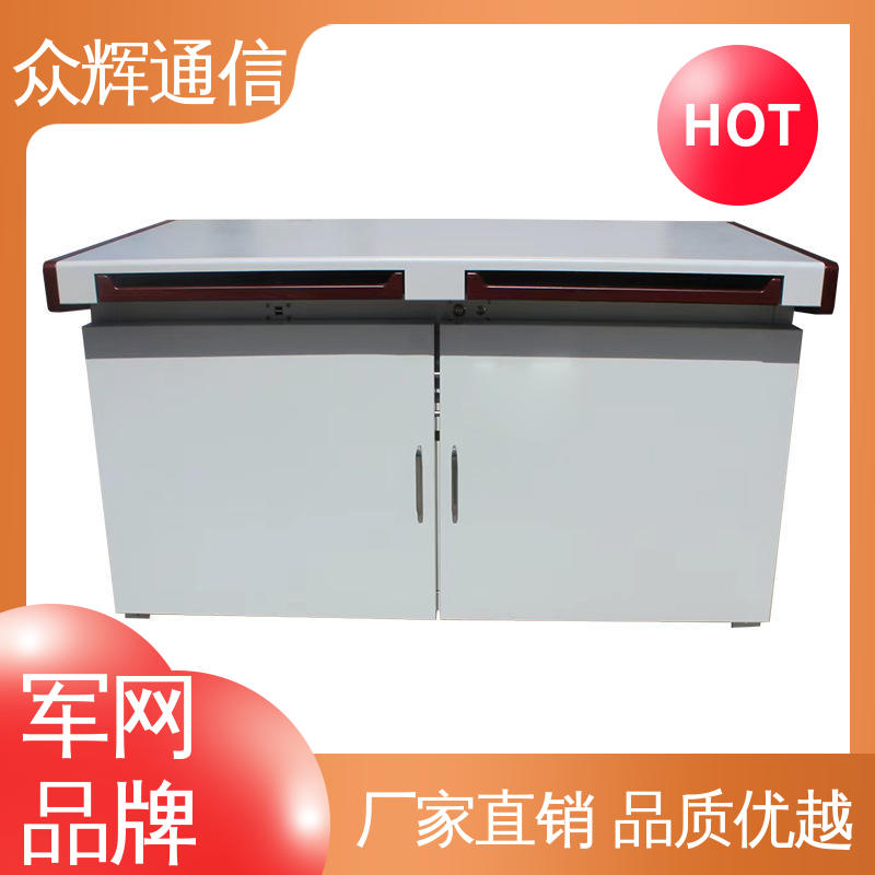 单联可加工定制 双联操作台 屏蔽电脑桌 国J标认证双工位 众辉通信