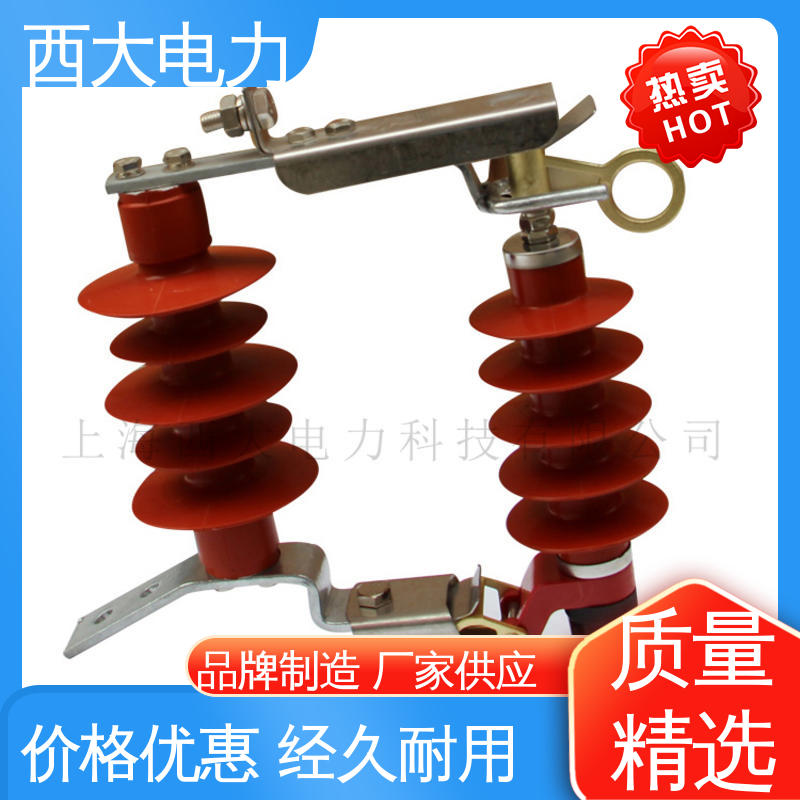 西大电力 轻巧耐用 安装灵活 全绝缘复合氧化跌落式避雷器
