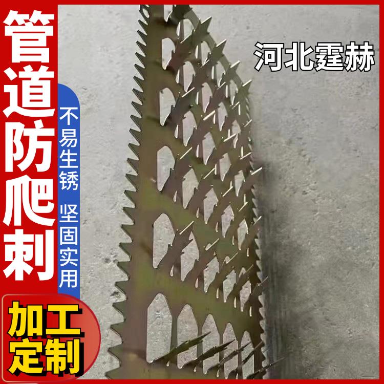 霆赫 管道防攀爬倒刺 圆筒刺钉 小区围墙防盗刺 防鼠刺 种类多样