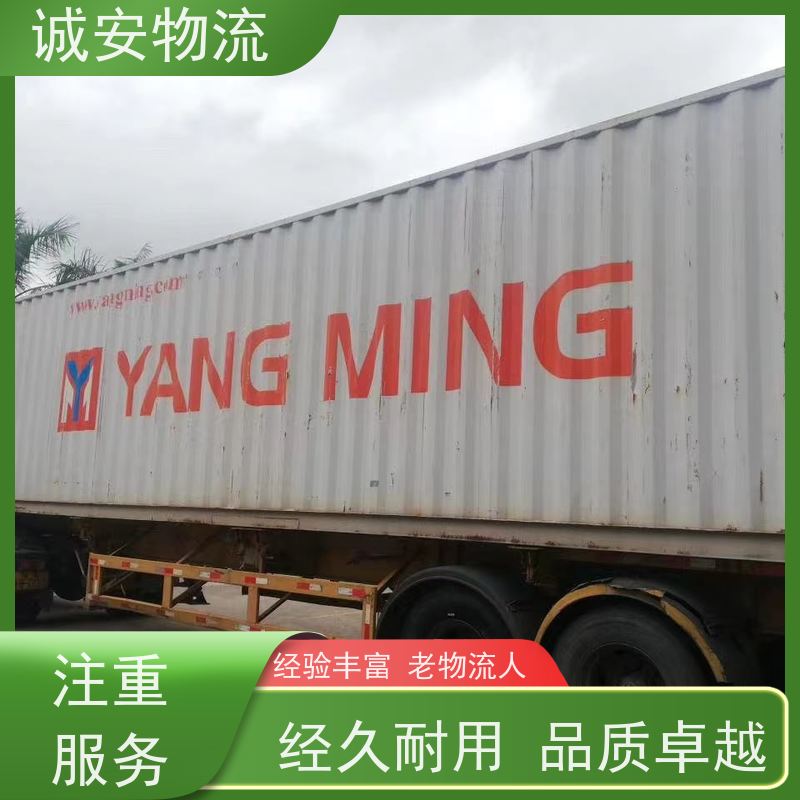 诚安物流40尺自备柜河源到东莞一般贸易买单报关一天到