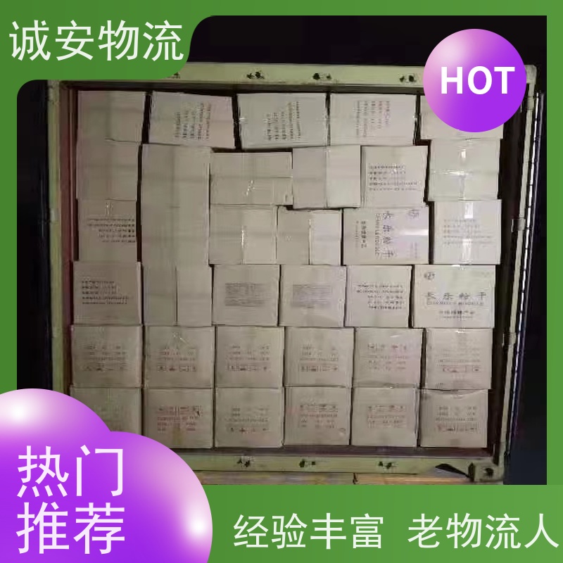 诚安物流45尺自备柜蛇口拖车专人跟单隔天到