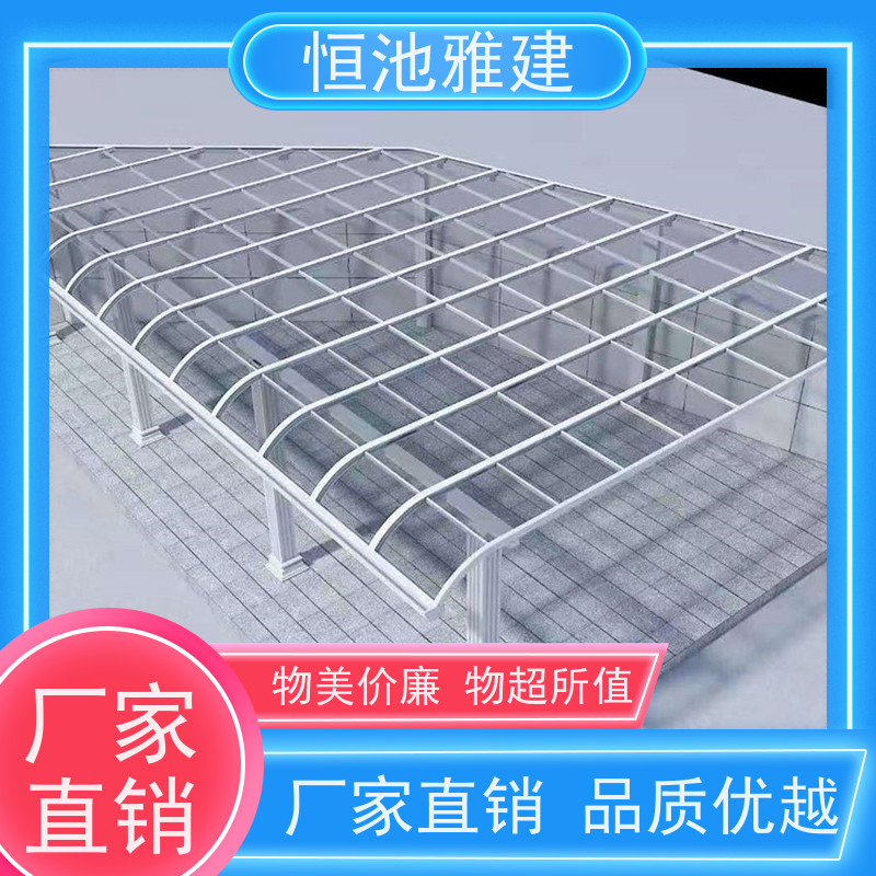 恒池雅建 滑轨式反吊膜 晾衣棚 供应小区雨棚材料