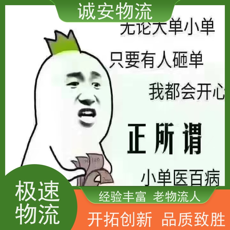 诚安物流小货车东莞到广州陆运送货到门随时发车