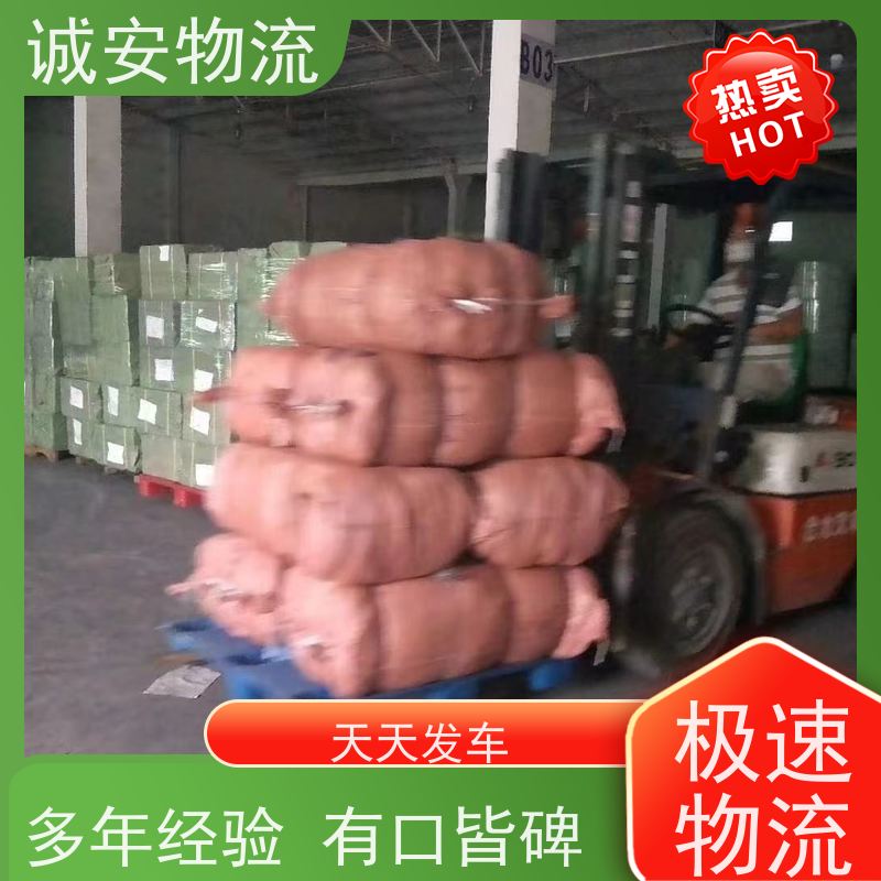 诚安物流吊臂车河源到东莞一般贸易买单报关次日到
