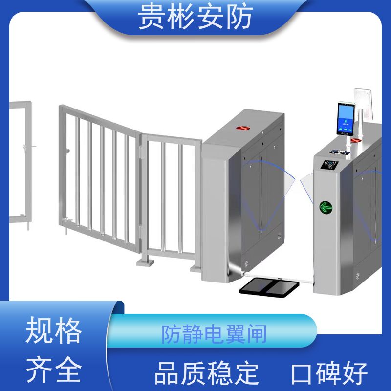 贵彬安防 无尘车间电子厂静电翼闸 运行稳定 长期供应