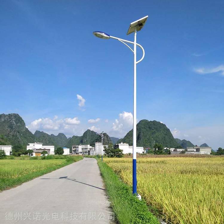 新农村户外工程太阳能路灯生产厂家 市政道路照明6米led照明灯