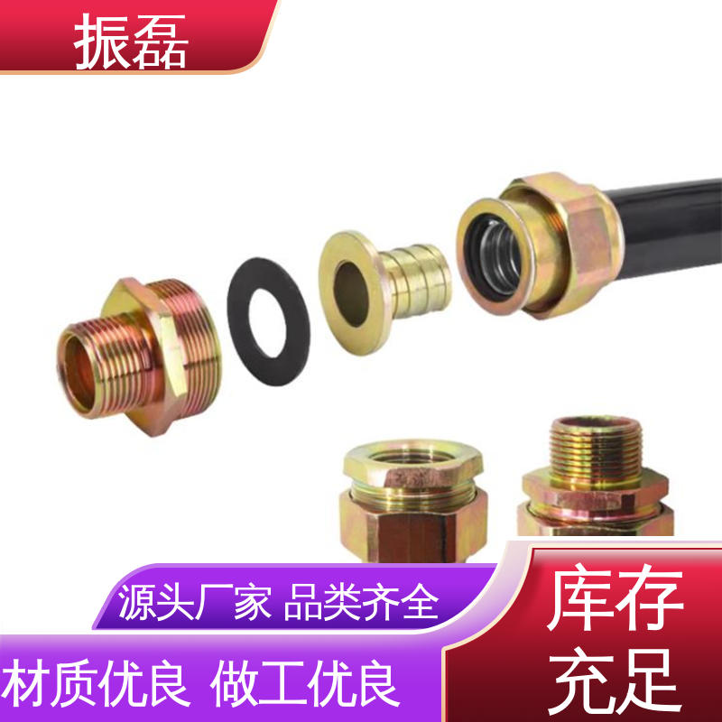 振磊 防爆活接头 NPT和M螺纹定制 304不锈钢 耐水性好