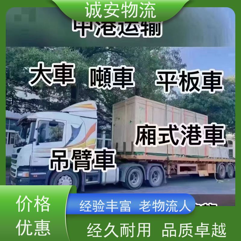 诚安物流45尺自备柜东莞到广州专人跟单隔天到