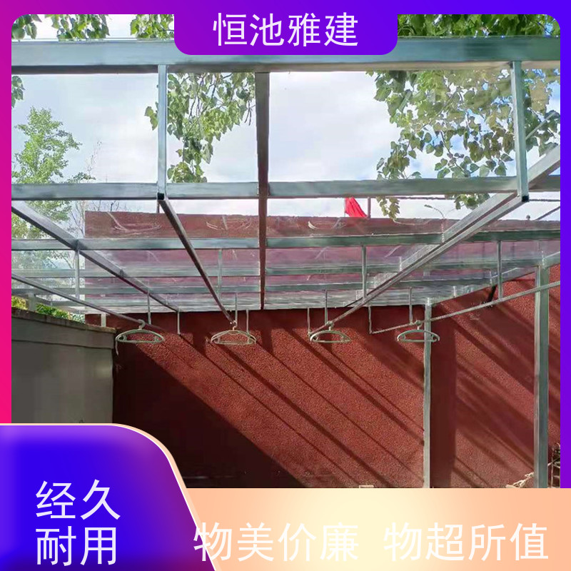 恒池雅建 农用种植 耐力板阳光棚 建筑雨棚批发