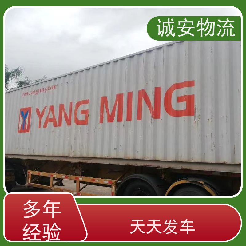 诚安物流45尺自备柜阳江到东莞进口报关随时发车