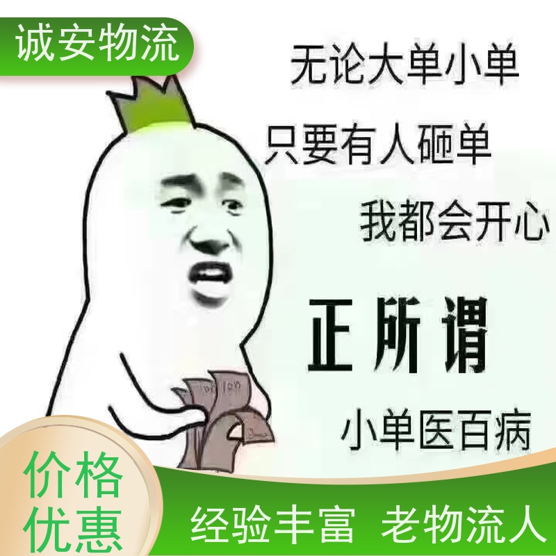 诚安物流3吨车蛇口拖车一般贸易买单报关半天到