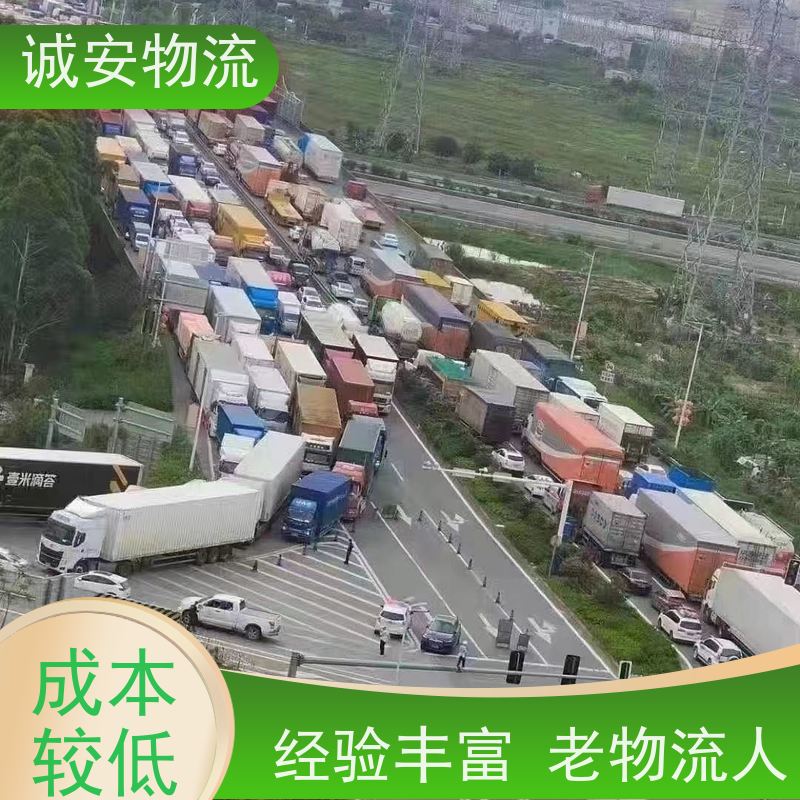 诚安物流40尺自备柜东莞到南宁进口报关随时发车