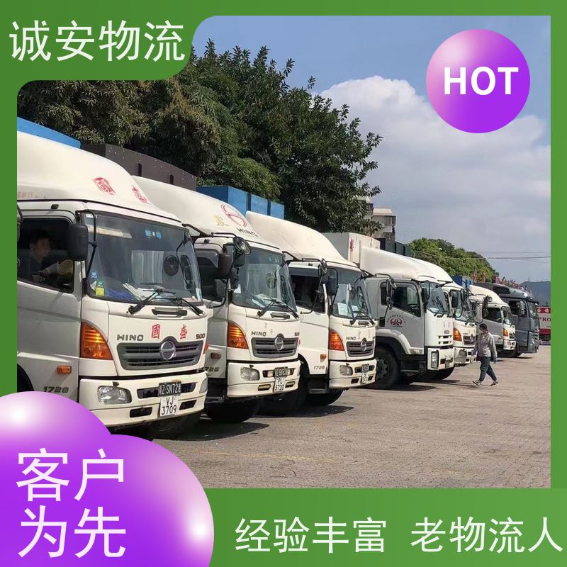 诚安物流40尺自备柜东莞到深圳报关随时发车