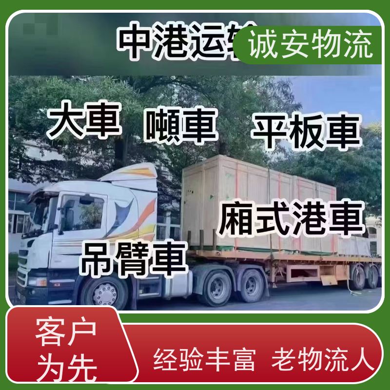 诚安物流小货车河源到深圳一般贸易买单报关隔天到