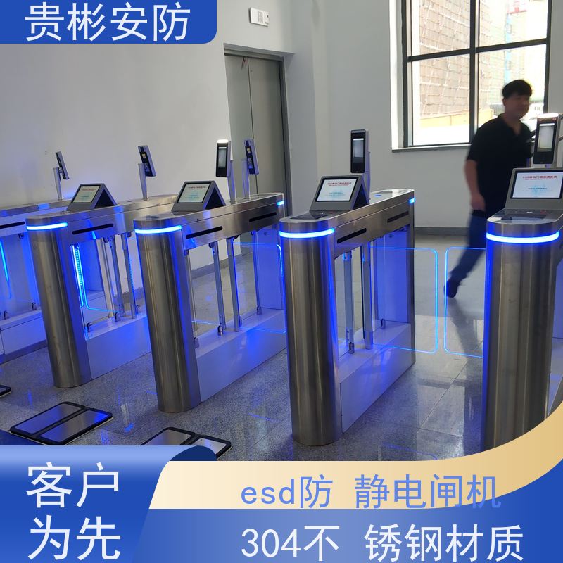 贵彬安防 门禁考勤通道闸 esd静电测试摆闸 品质稳定 口碑好 供货及时