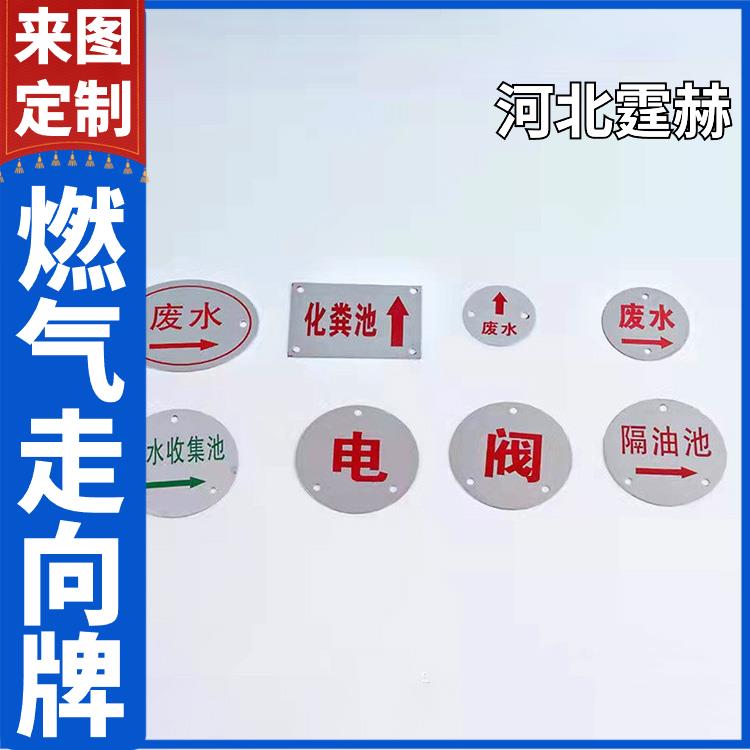 霆赫 不锈钢方形下有光缆标志牌 地钉圆形警示牌 支持定制