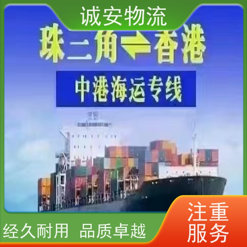 诚安物流45尺自备柜惠州到香港进口报关半天到