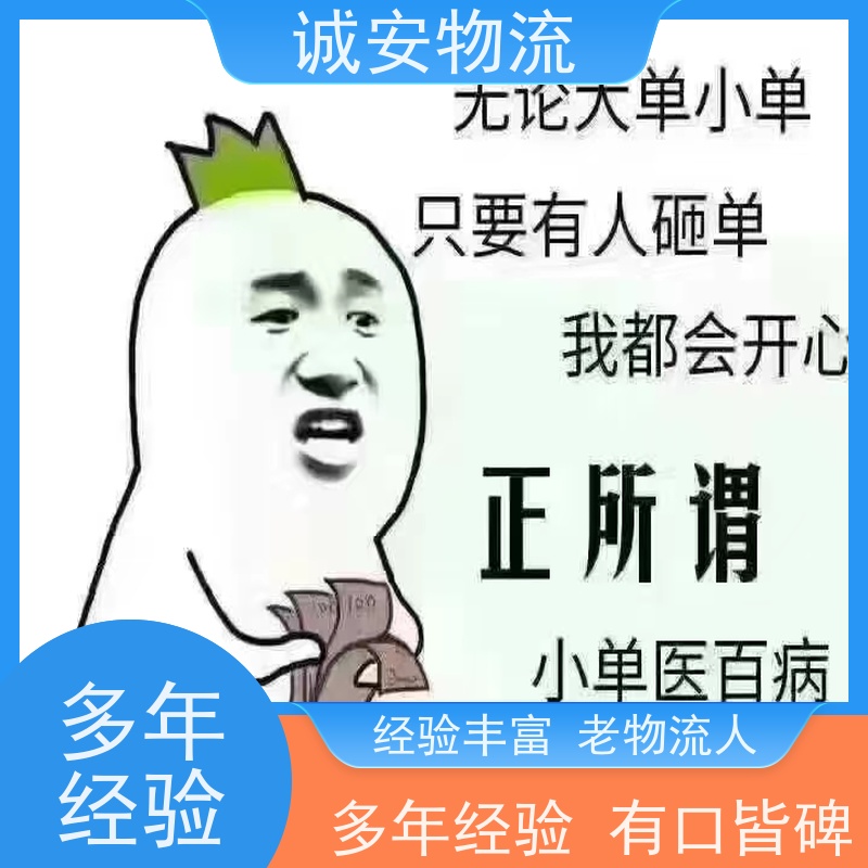 诚安物流45尺自备柜香港货物运输陆运送货到门次日到