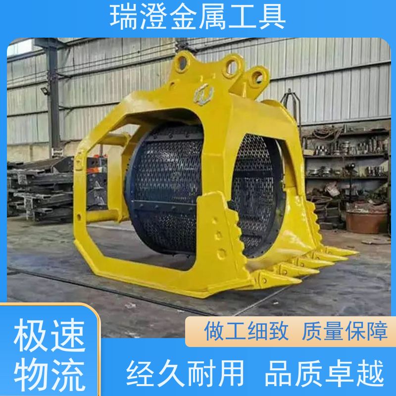 瑞澄金属工具 矿石分级 挖掘机液压滚筒筛 维护简便 源头厂家